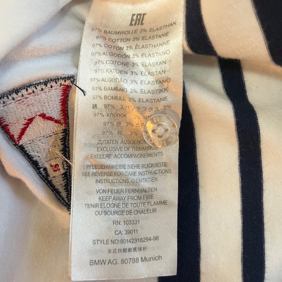 Henri Lloyd Striped Long Sleeve Yachting Polo, BMW, Blue and White, Medium - Picture 11 of 11